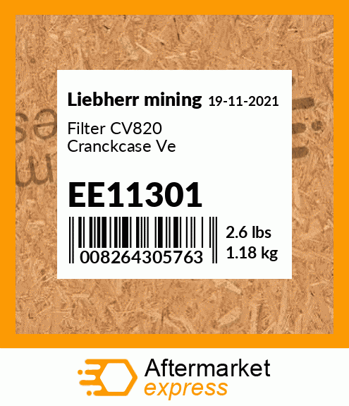 Filter CV820 Cranckcase Ve EE11301