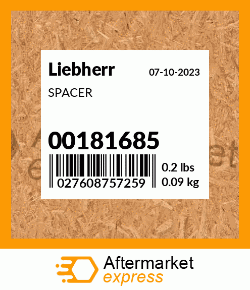 SPACER 00181685