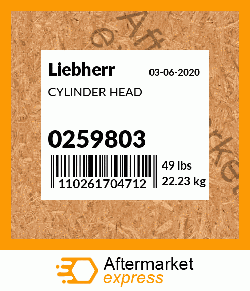 CYLINDER HEAD 0259803