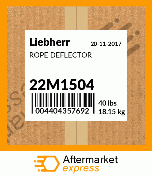 ROPE DEFLECTOR 22M1504