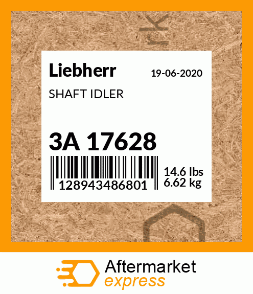 SHAFT IDLER 3A 17628
