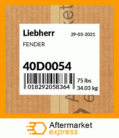 FENDER 40D0054