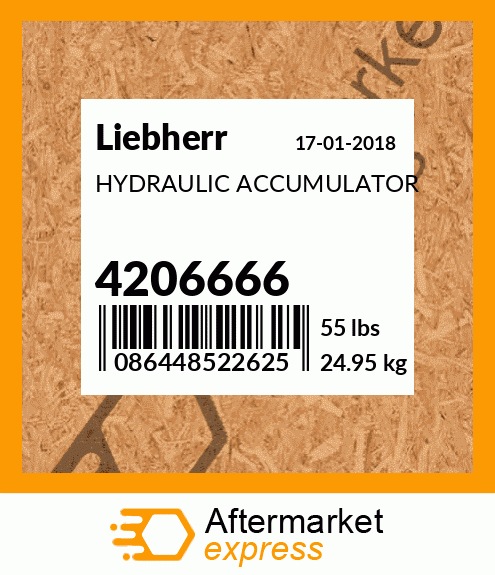 HYDRAULIC ACCUMULATOR 4206666