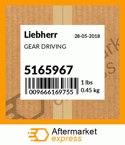 GEAR DRIVING 5165967
