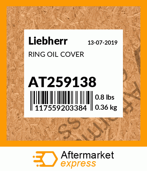 RING OIL COVER AT259138