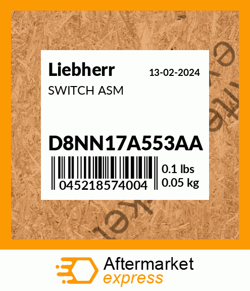 SWITCH ASM D8NN17A553AA