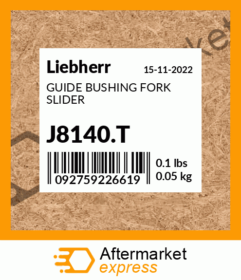 GUIDE BUSHING FORK SLIDER J8140.T