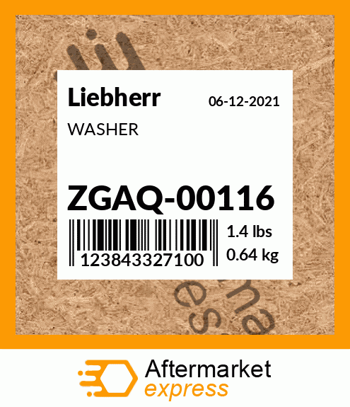WASHER ZGAQ-00116