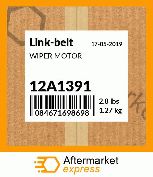 WIPER MOTOR 12A1391
