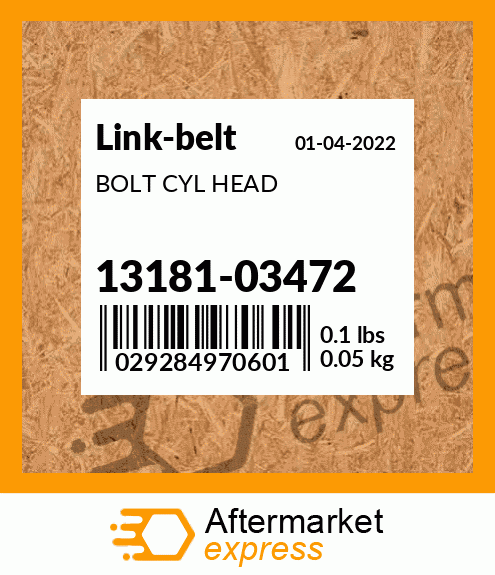 BOLT CYL HEAD 13181-03472