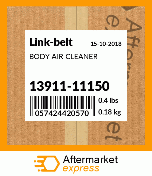 BODY AIR CLEANER 13911-11150
