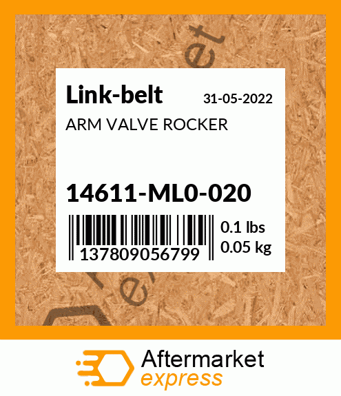 ARM VALVE ROCKER 14611-ML0-020