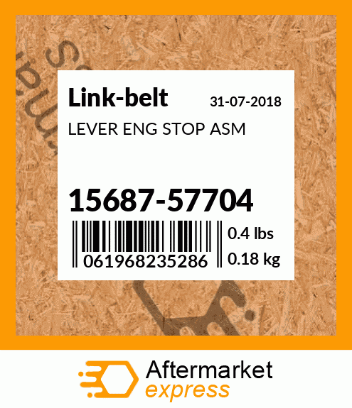 LEVER ENG STOP ASM 15687-57704