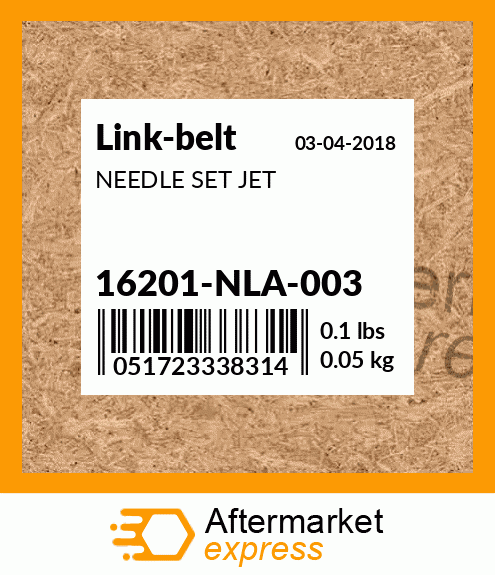 NEEDLE SET JET 16201-NLA-003