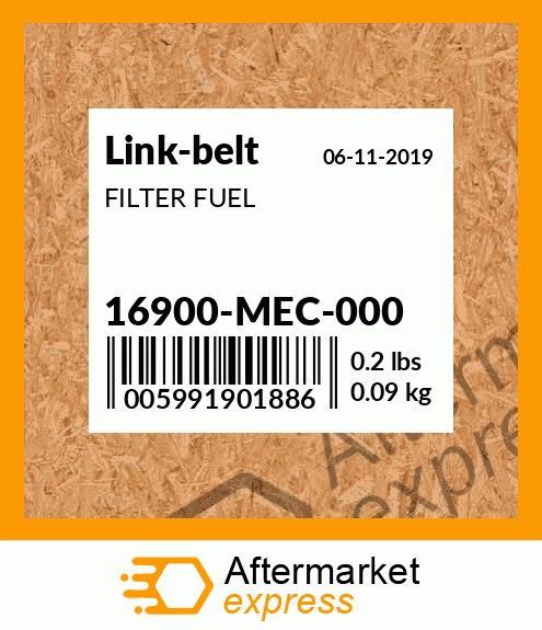 FILTER FUEL 16900-MEC-000