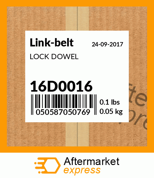 LOCK DOWEL 16D0016