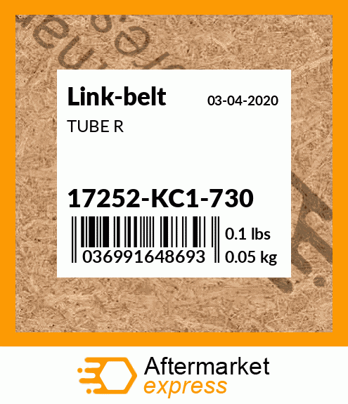 TUBE R 17252-KC1-730