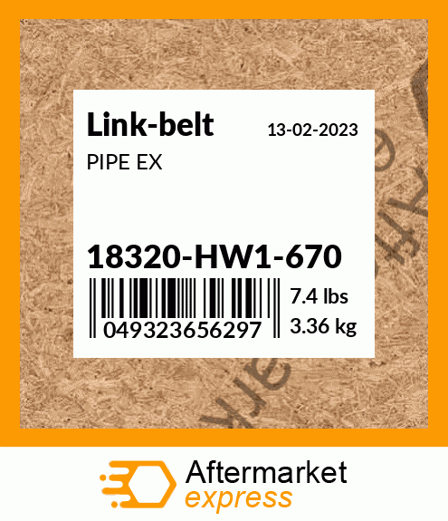PIPE EX 18320-HW1-670
