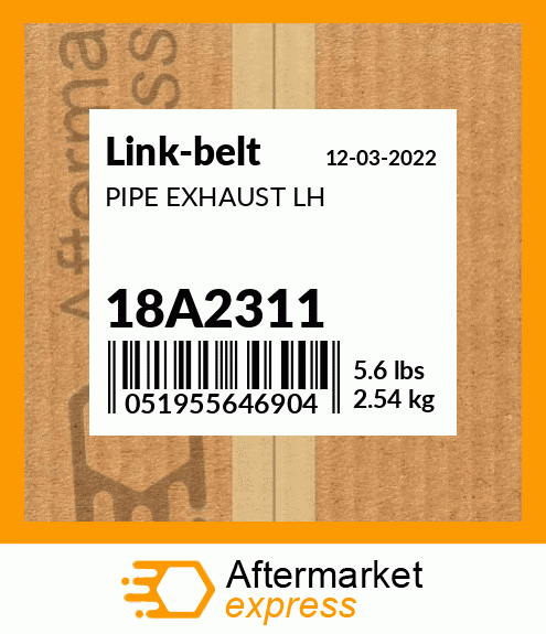 PIPE EXHAUST LH 18A2311