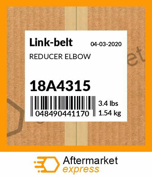 REDUCER ELBOW 18A4315
