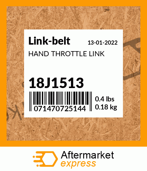 HAND THROTTLE LINK 18J1513