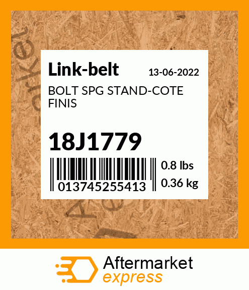 BOLT SPG STAND-COTE FINIS 18J1779