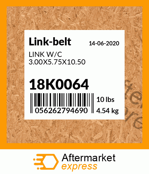 LINK W/C 3.00X5.75X10.50 18K0064