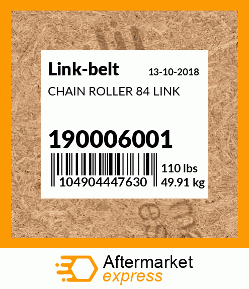 CHAIN ROLLER 84 LINK 190006001