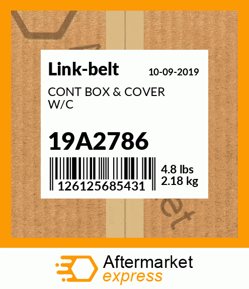 CONT BOX & COVER W/C 19A2786