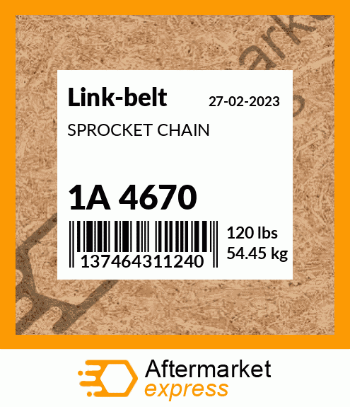 SPROCKET CHAIN 1A 4670
