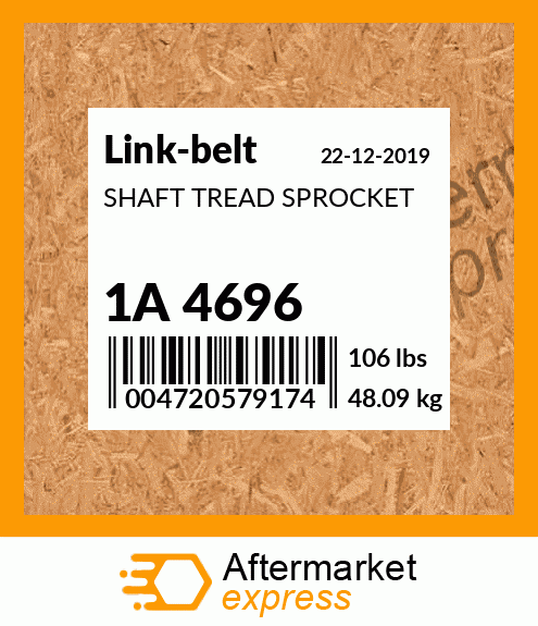 SHAFT TREAD SPROCKET 1A 4696