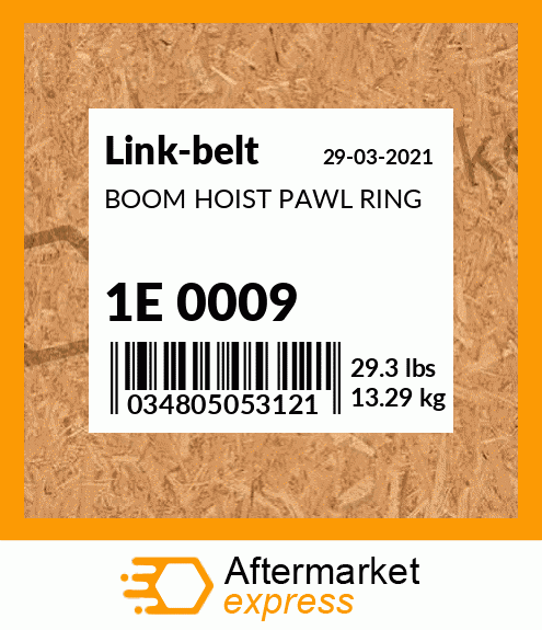 BOOM HOIST PAWL RING 1E 0009