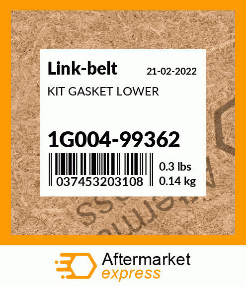 KIT GASKET LOWER 1G004-99362