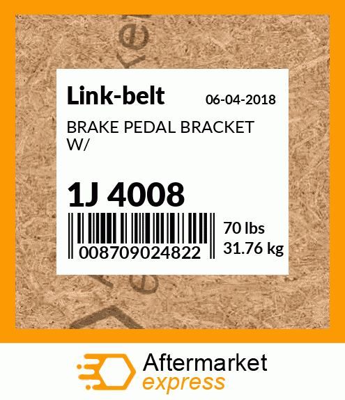 BRAKE PEDAL BRACKET W/ 1J 4008