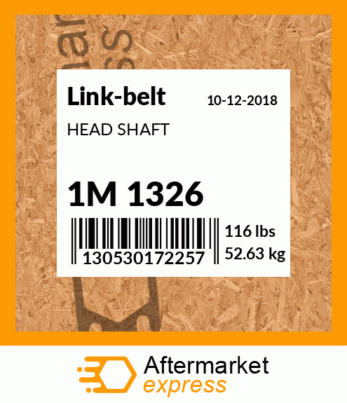 HEAD SHAFT 1M 1326