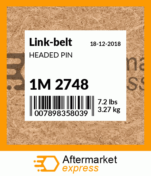 HEADED PIN 1M 2748