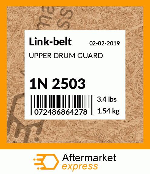 UPPER DRUM GUARD 1N 2503