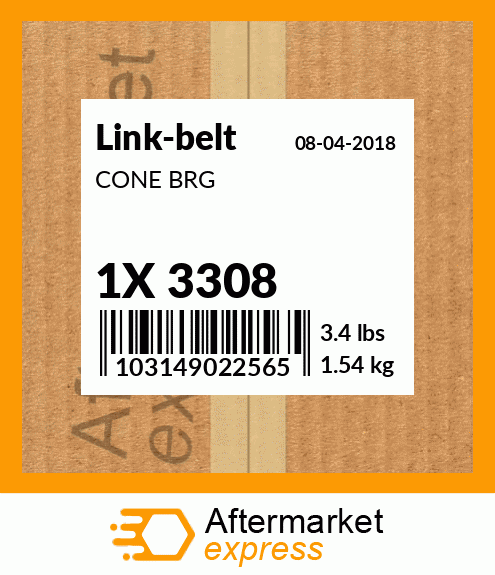 CONE BRG 1X 3308