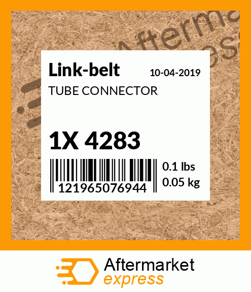 TUBE CONNECTOR 1X 4283