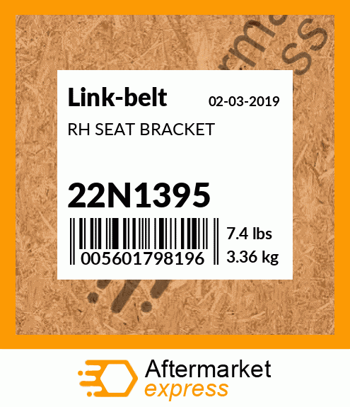 RH SEAT BRACKET 22N1395