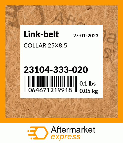 COLLAR 25X8.5 23104-333-020
