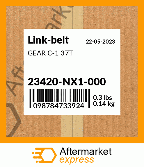 GEAR C-1 37T 23420-NX1-000