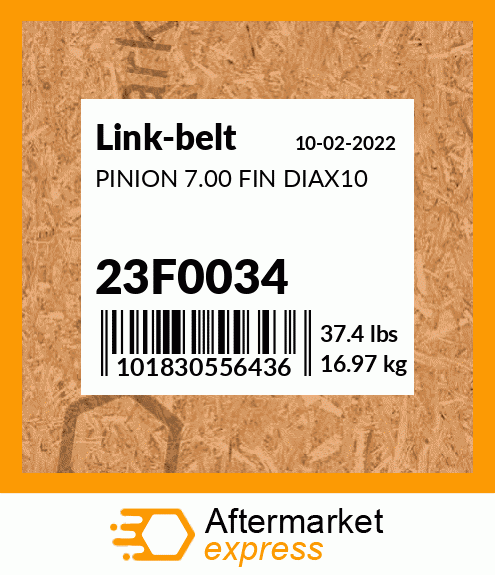 PINION 7.00 FIN DIAX10 23F0034