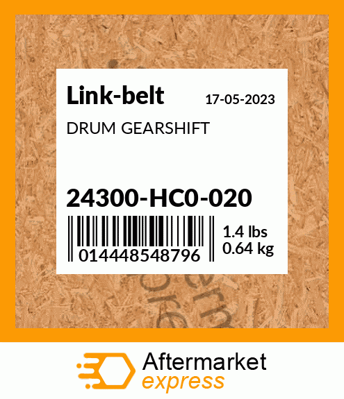 DRUM GEARSHIFT 24300-HC0-020