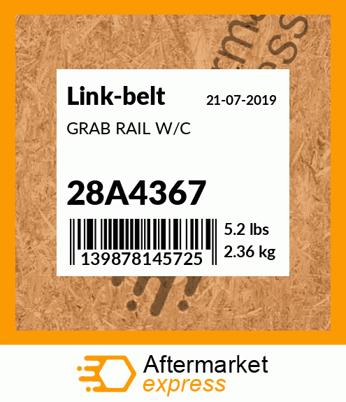 GRAB RAIL W/C 28A4367