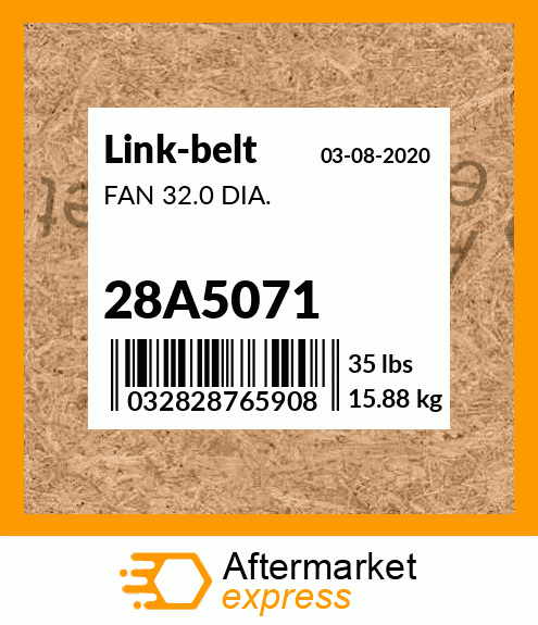 FAN 32.0 DIA. 28A5071