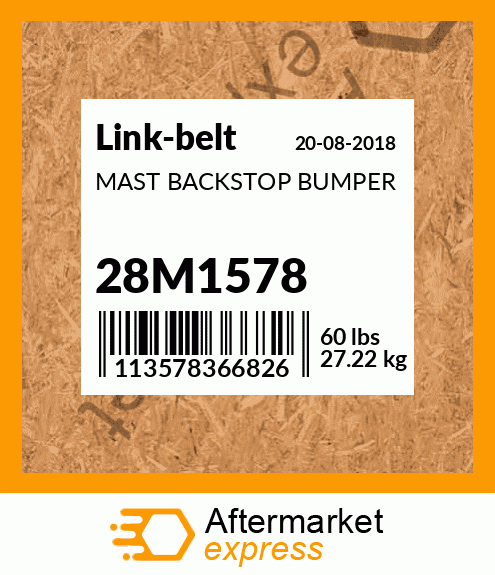 MAST BACKSTOP BUMPER 28M1578