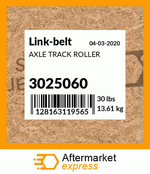 AXLE TRACK ROLLER 3025060