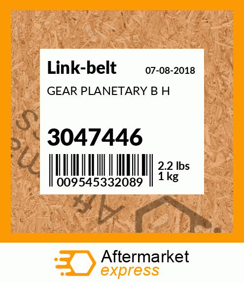 GEAR PLANETARY B H 3047446