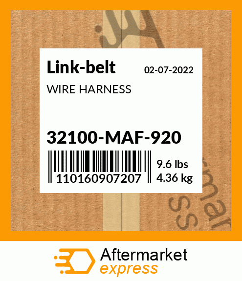 WIRE HARNESS 32100-MAF-920